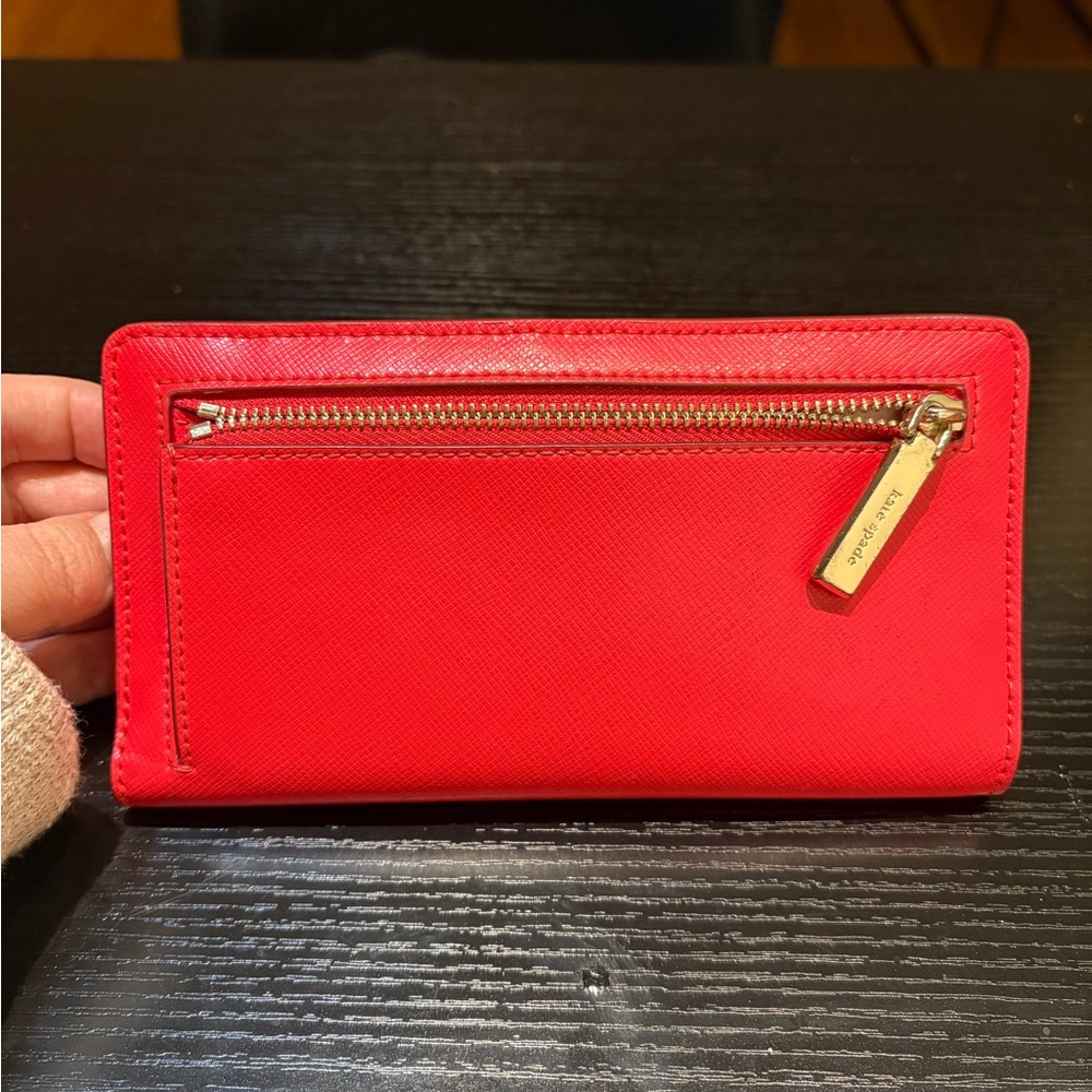 Kate Spade Vibrant Red Wallet - Picture 2 of 4